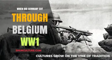 Germany's Swift Advance Through Belgium in World War I