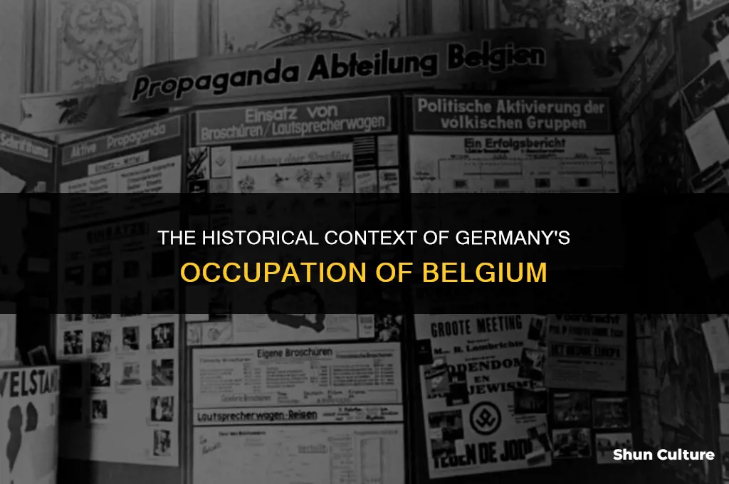when did germany occupy belgium