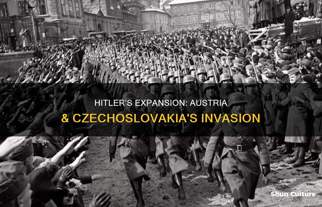 when did hitler invade austria and czechoslovakia