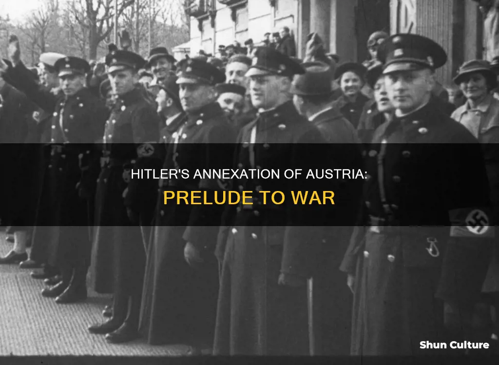 when did hitler move troops to the annexation of austria