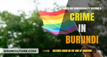 Exploring Burundi's Legal History: When Did Homosexuality Become a Crime?
