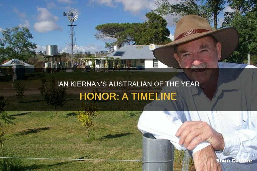 when did ian kiernan win australian of the year