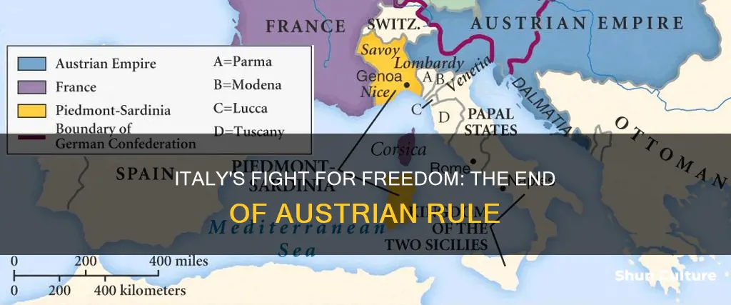 when did italy get its freedom from austria