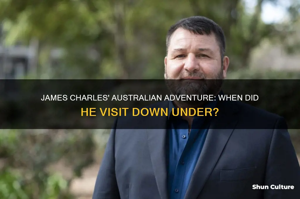 when did james charles go to australia