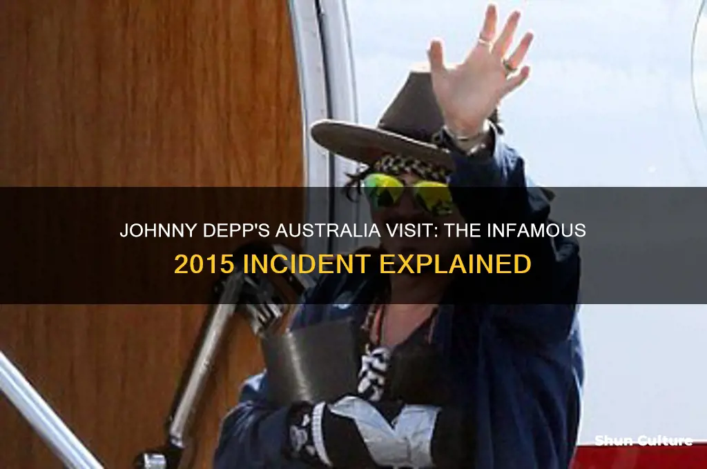 when did johnny depp go to australia