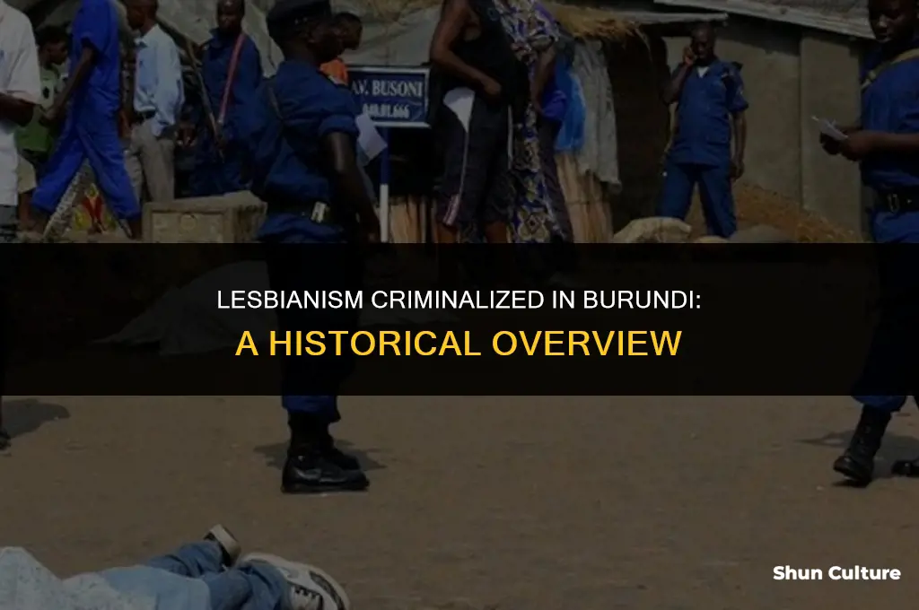 when did lesbianism become a crime in burundi
