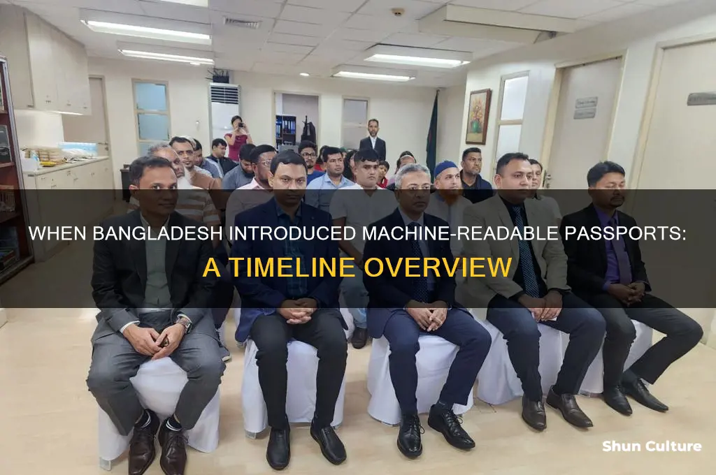 when did machine readable passports come in bangladesh