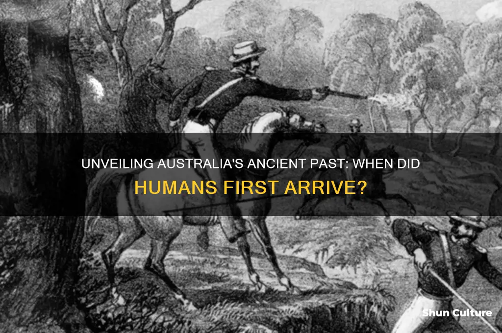 when did man first appear in australia