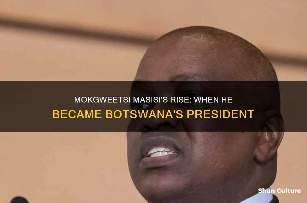 when did masisi become president of botswana