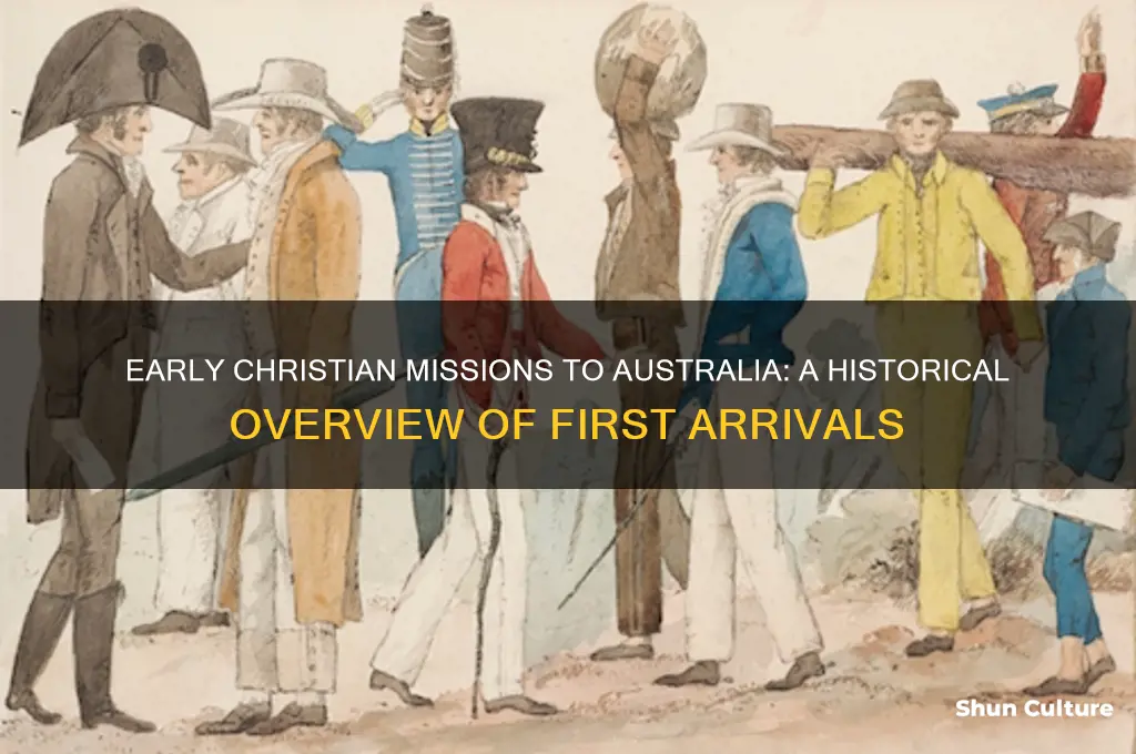 when did missionaries first go to australia