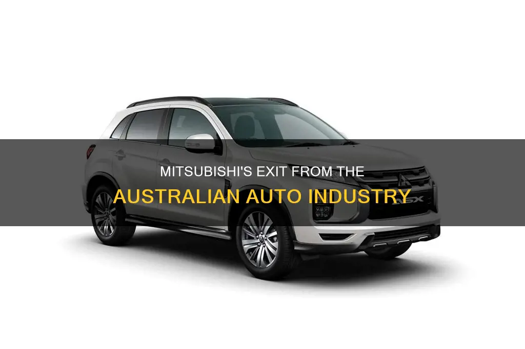 when did mitsubishi stop making cars in australia