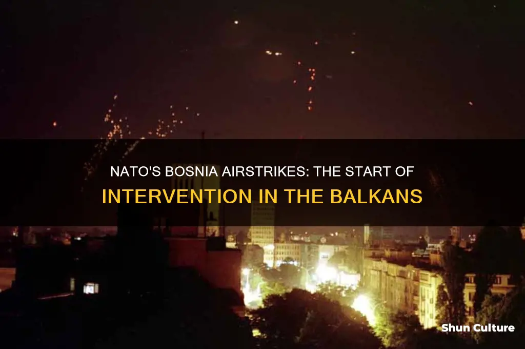 when did nato airstrikes begin in bosnia