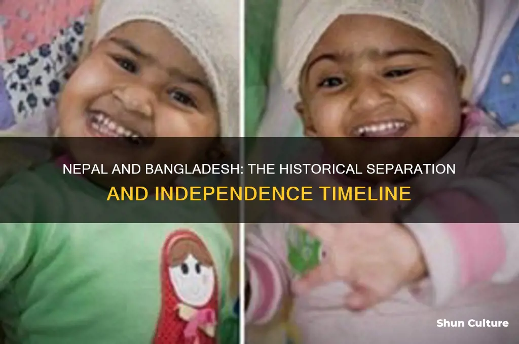 when did nepal and bangladesh separate
