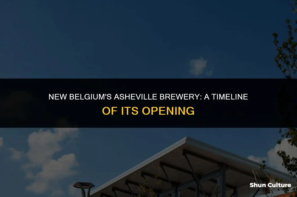 when did new belgium open in asheville