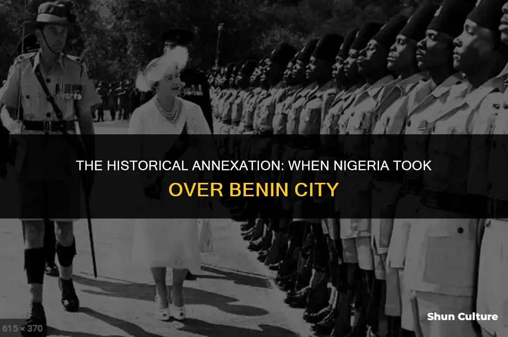when did nigeria take over benin city