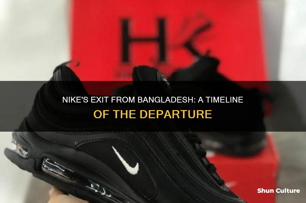 when did nike leave bangladesh