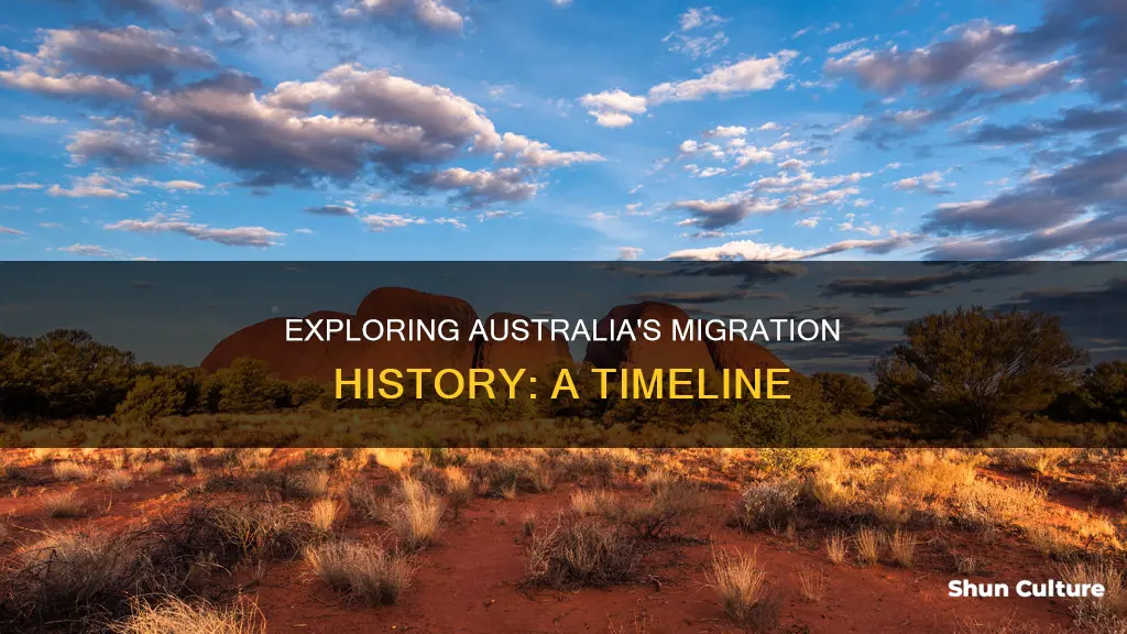 when did people migrate to australia