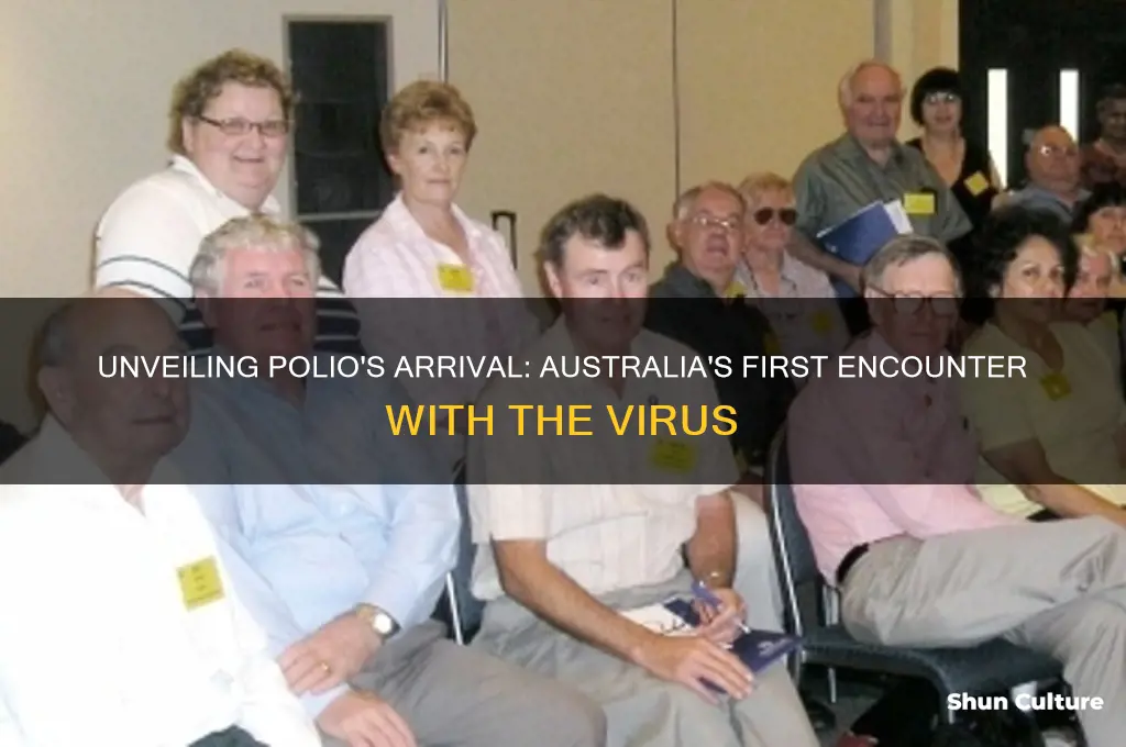 when did polio first appear in australia