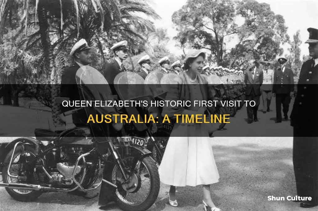 when did queen elizabeth first visit australia