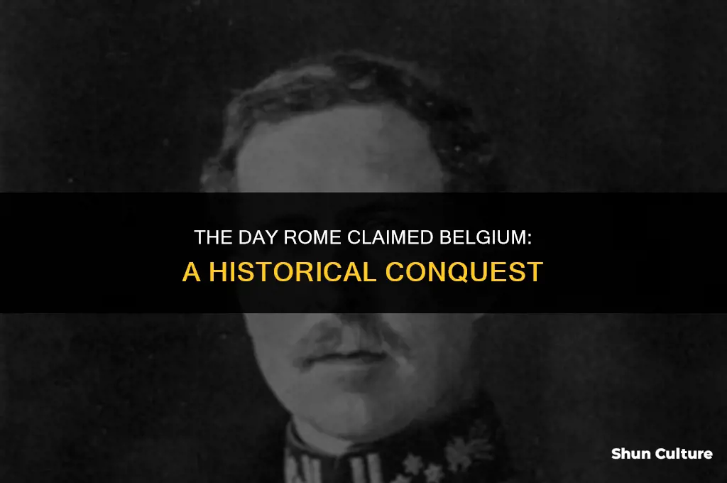 when did roman empire conquered belgium