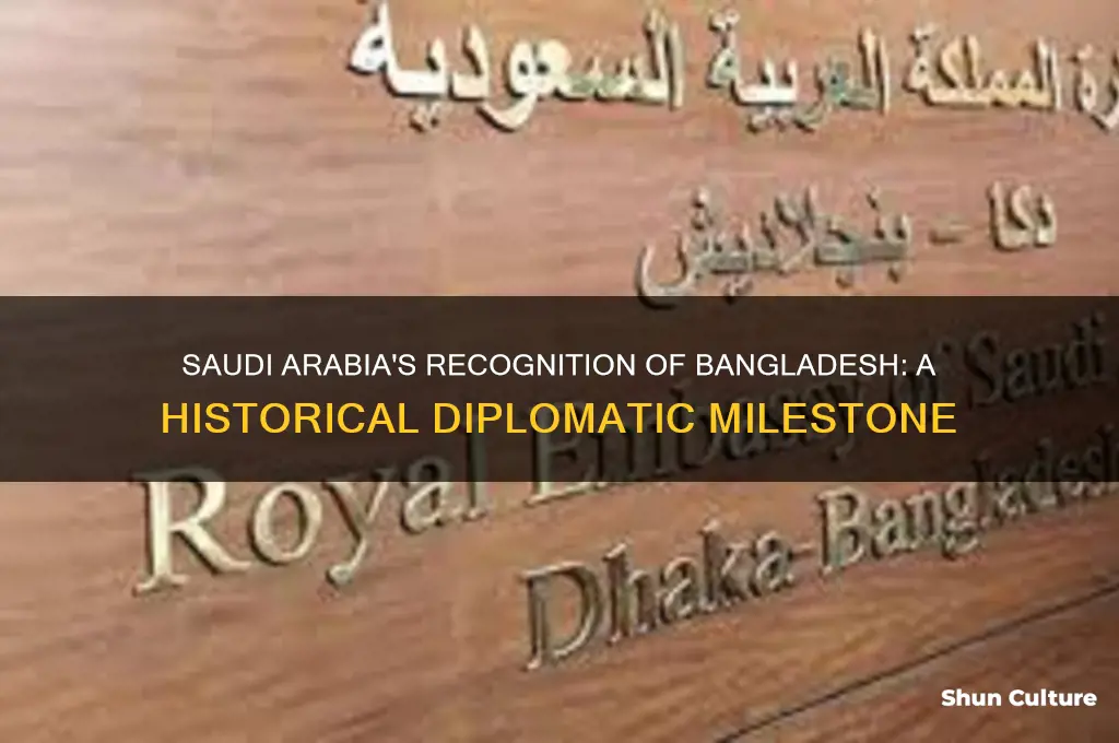 when did saudi arabia recognise bangladesh