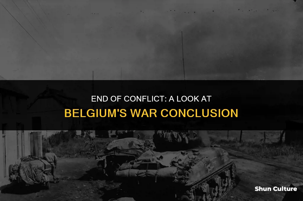 when did teh war end in belgium
