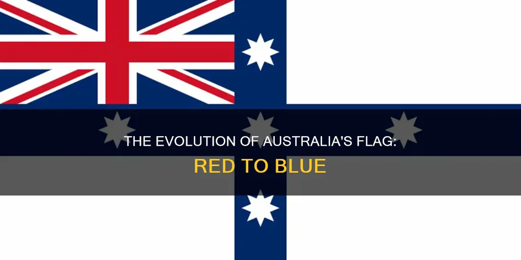 when did the australian flag change from red to blue