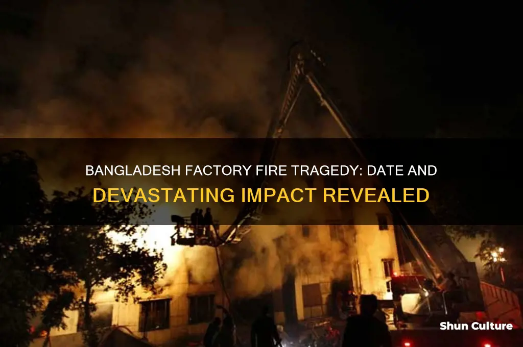 when did the bangladesh factory fire happen