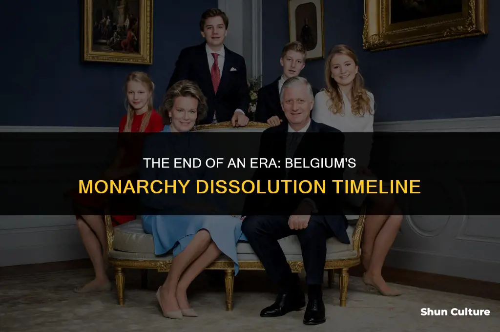 when did the belgium monarchy dissolve