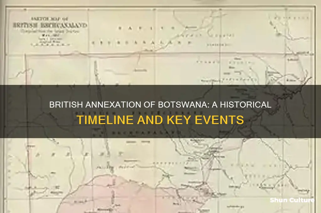 when did the british annex botswana