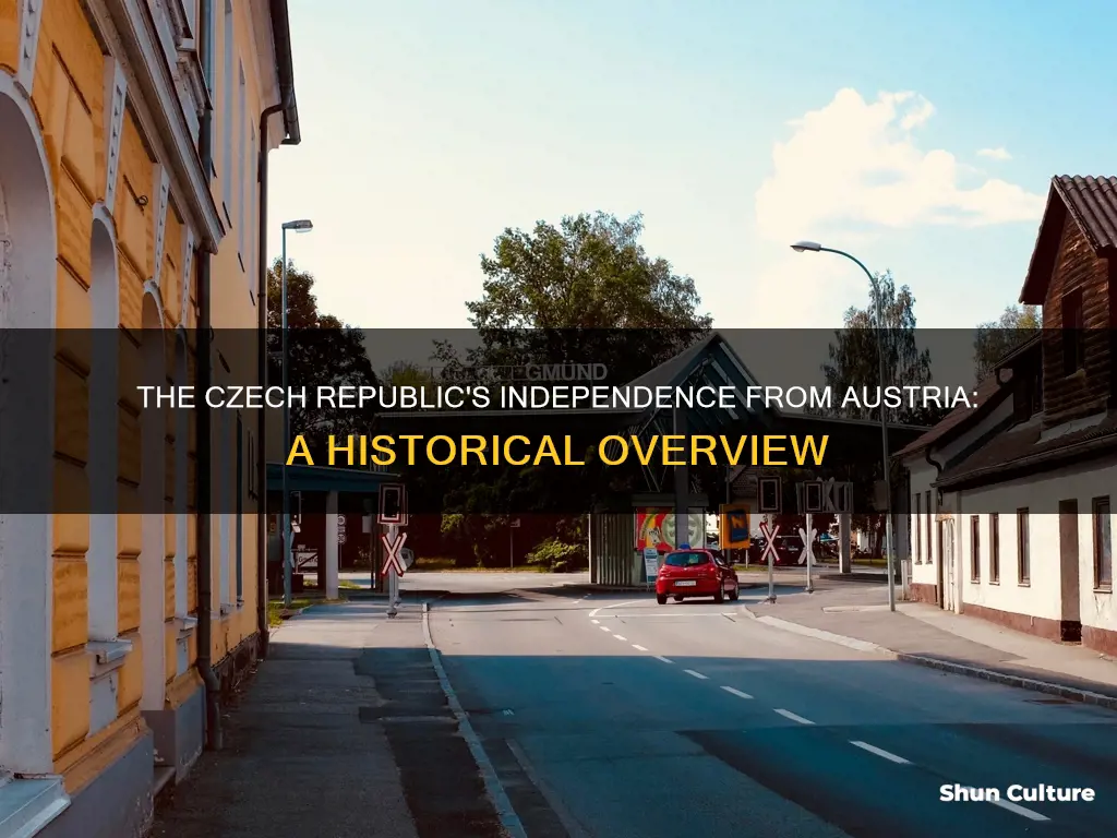 when did the czech republic separate from austria