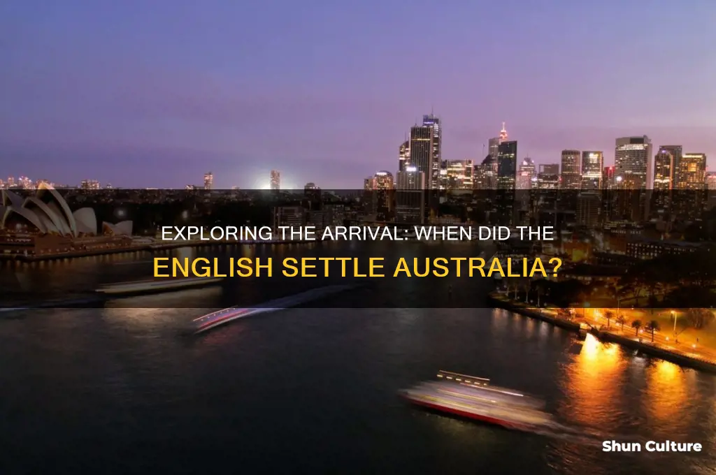 when did the english go to australia
