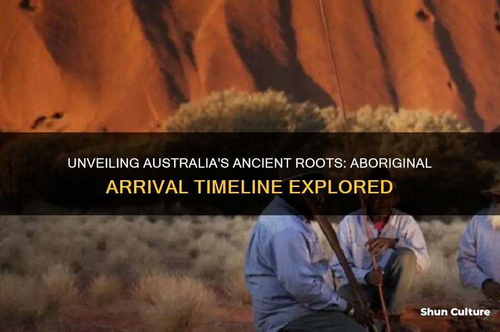 when did the first aboriginal arrive in australia