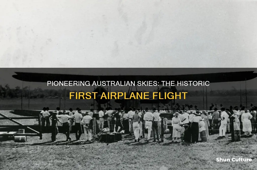 when did the first australia airplane flight