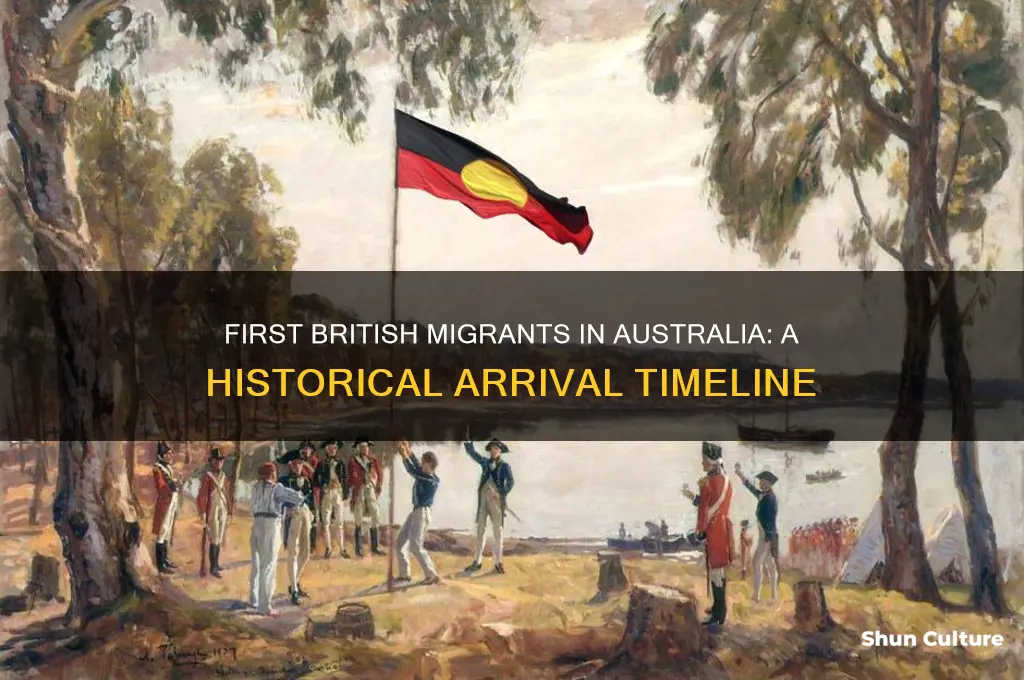 when did the first british migrants arrive in australia