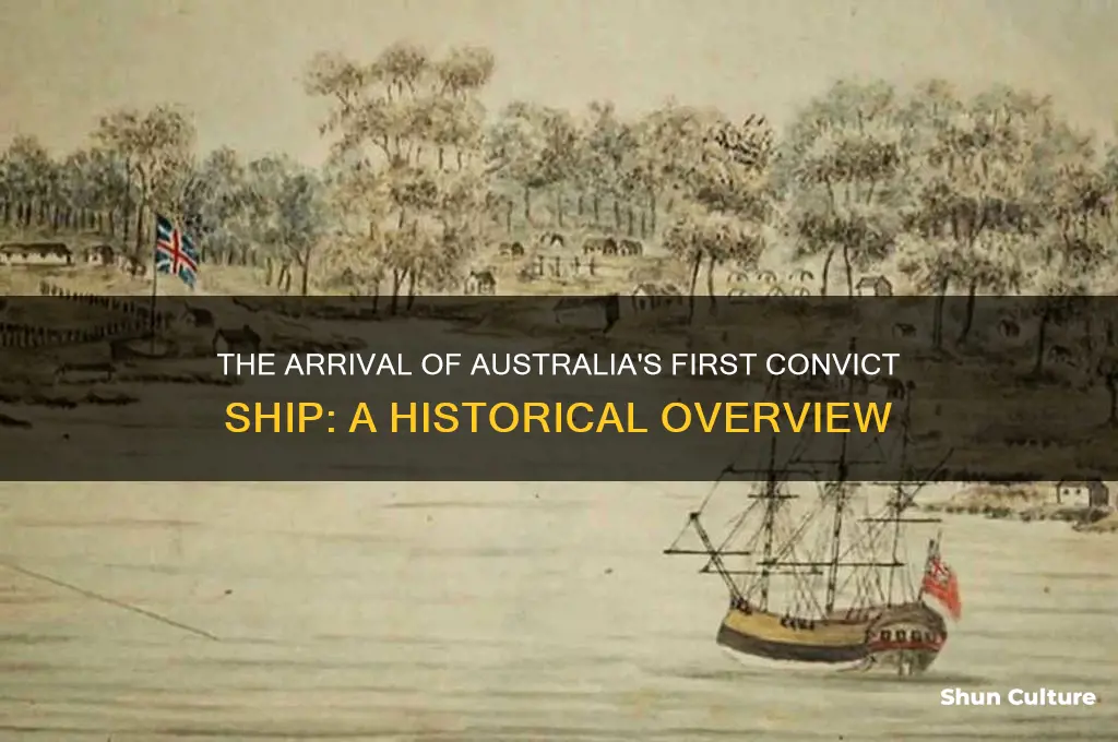 when did the first convict ship arrived in australia