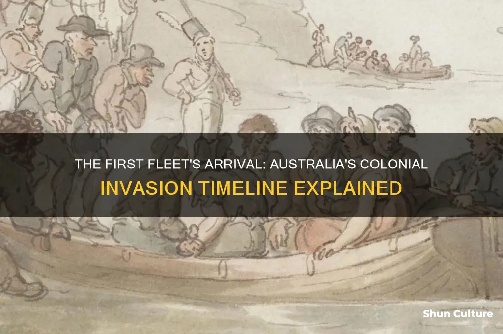 when did the first fleet invade australia