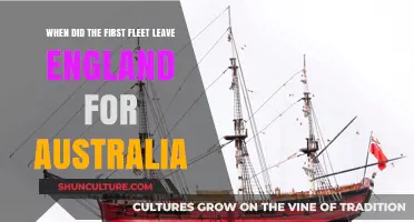 First Fleet's Historic Departure: England to Australia's Shores