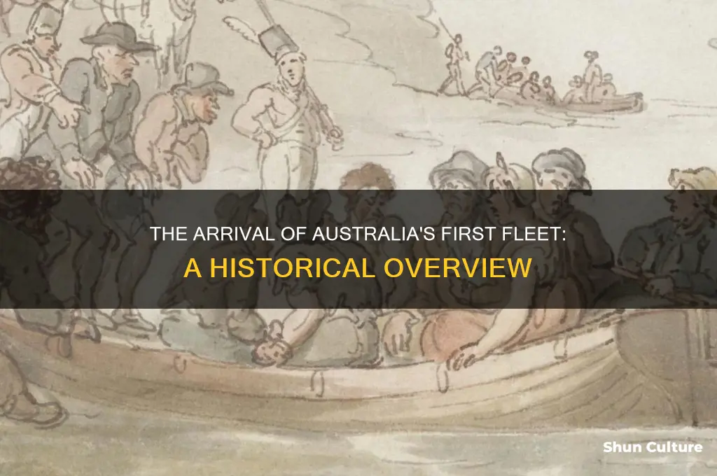when did the first fleet of settlers arrived in australia