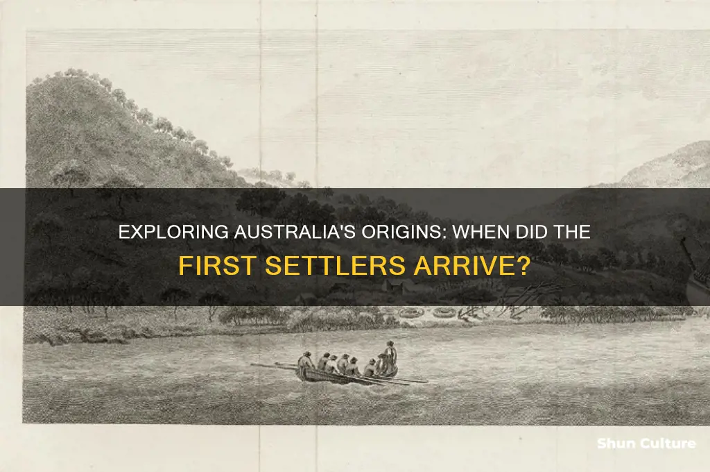 when did the first settlers go to australia