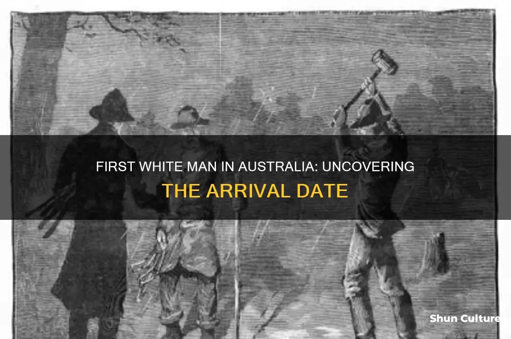 when did the first white man arrive in australia