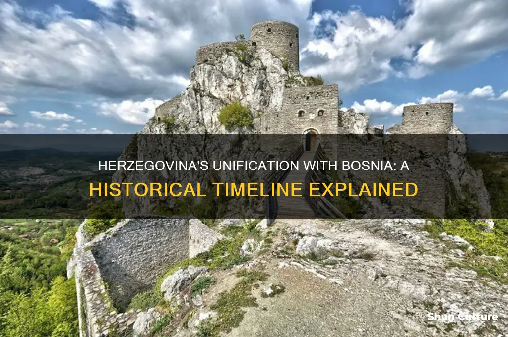 when did the herzegovina part get in bosnia