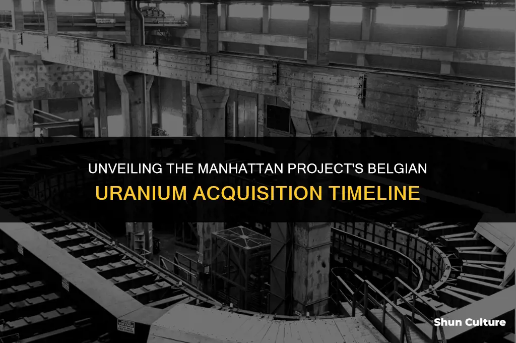 when did the manhattan project get the uranium from belgium