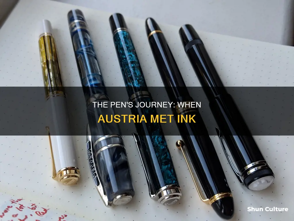 when did the pen come to austria