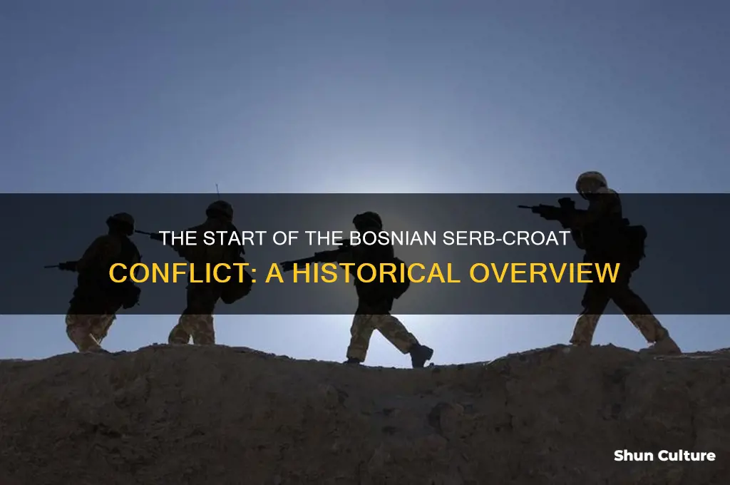 when did the serb croat war in bosnia begin