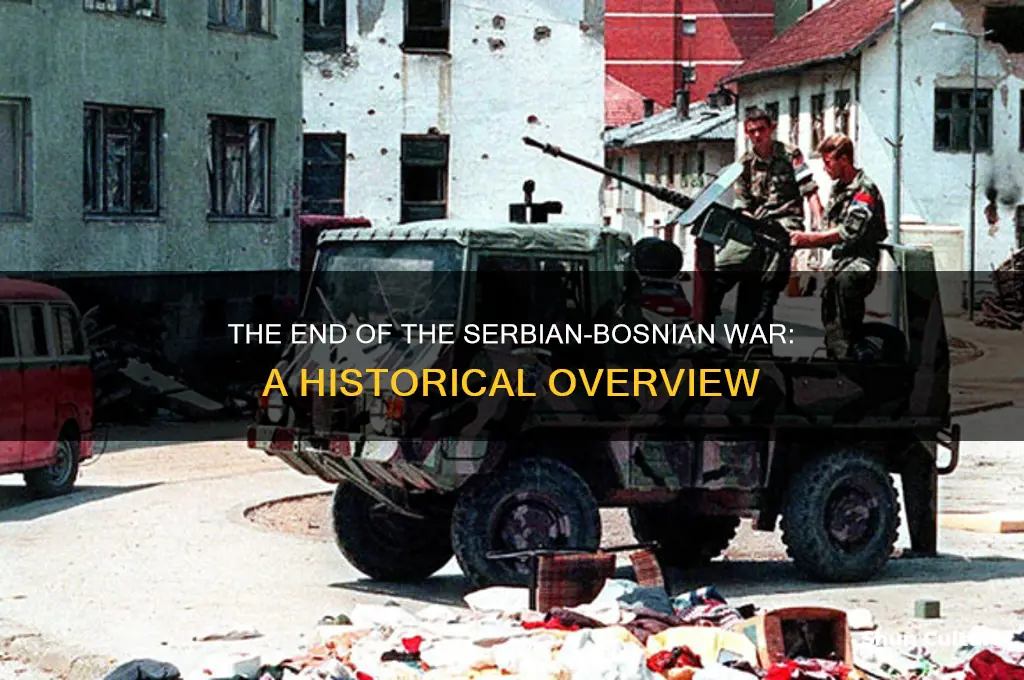 when did the serbian bosnian war end