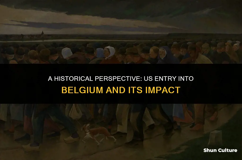 when did the us enter belgium