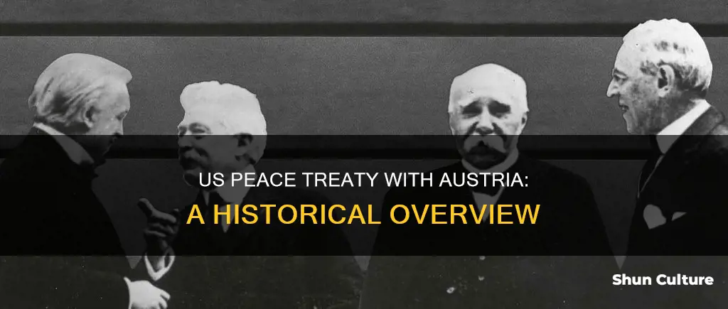 when did the us sign a peace treaty with austria