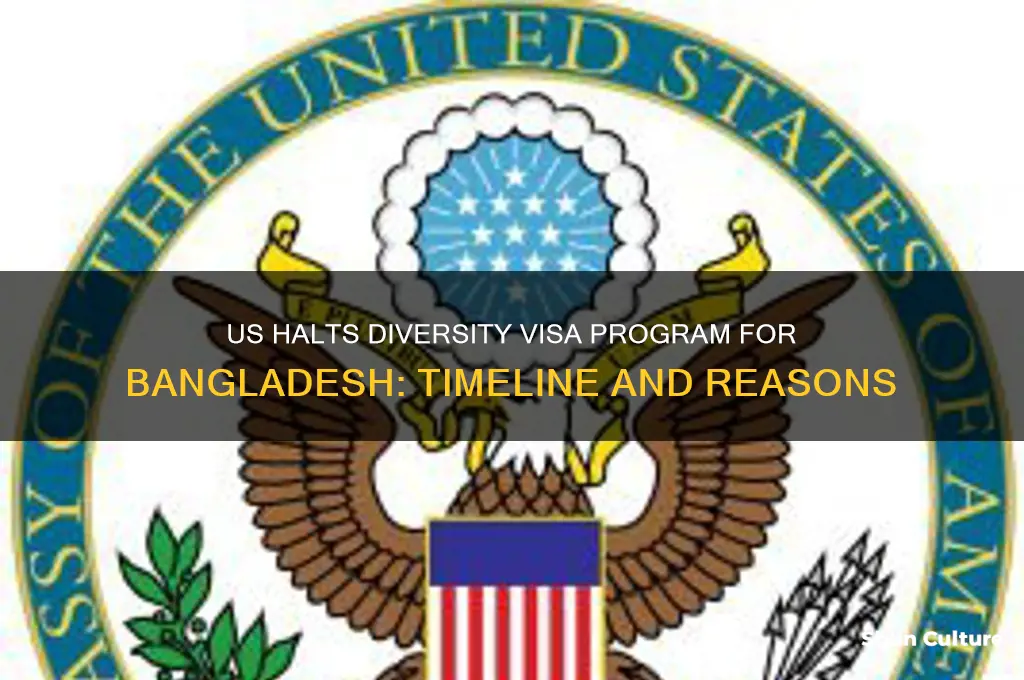when did the us stop giving dv to bangladesh