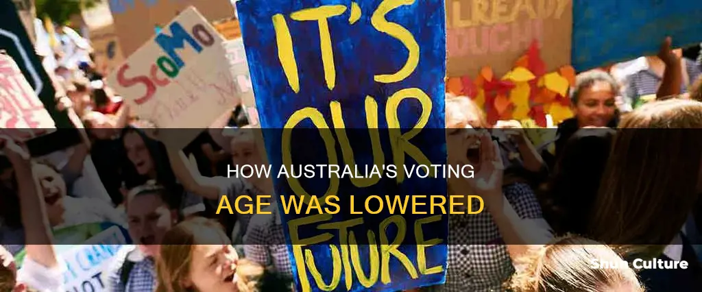 when did the voting age change in australia